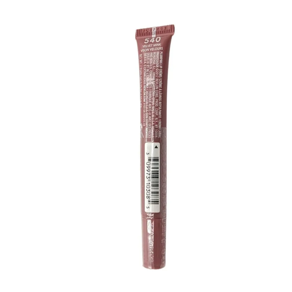 Revlon Kiss Plumping Lip Creme 540 Velvet Mink All Skin Tones New Sealed
